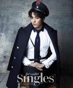 CNBlue's Yonghwa in Singles Magazine.