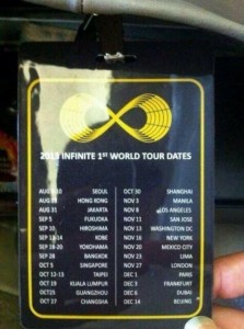 Infinite World Tour Dates