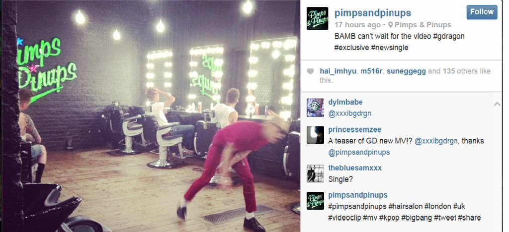 G-Dragon, London, MV, 2013, Pimps and Pin Ups