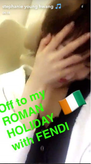 Tiffany, Snapchat, Italy, Fendi, 2016, Europe