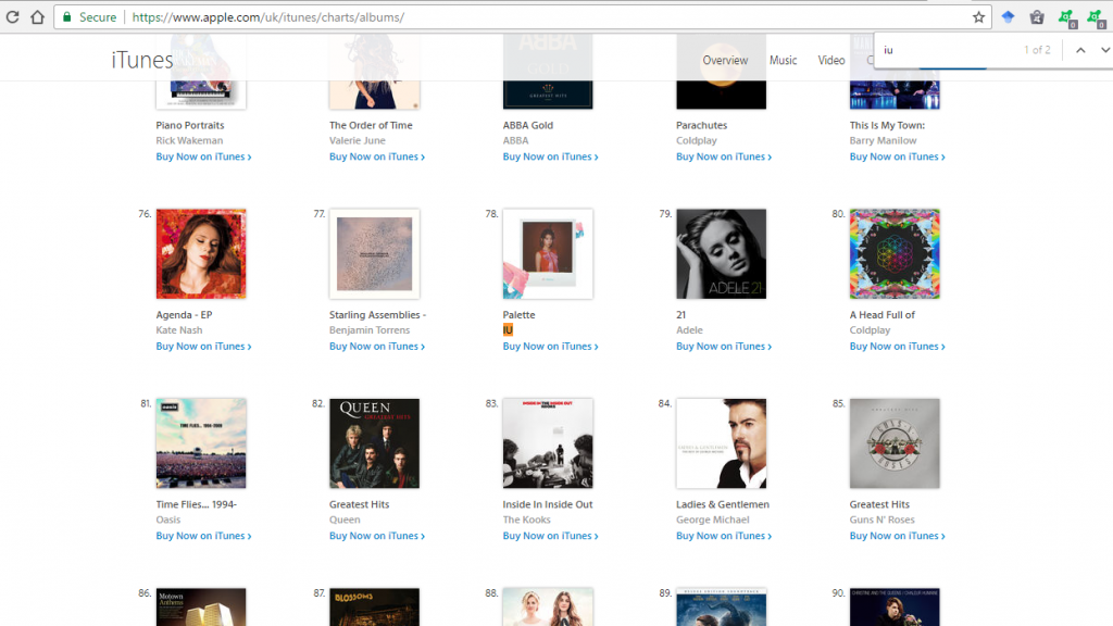 [NEWS] IU's latest album is featured in the UK charts! — UnitedKpop