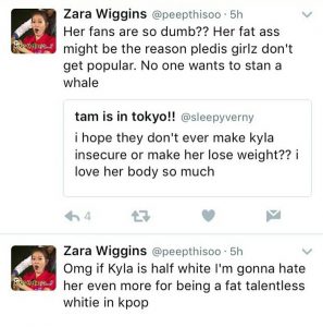 PRISTIN, Kyla, fat-shame, Twitter