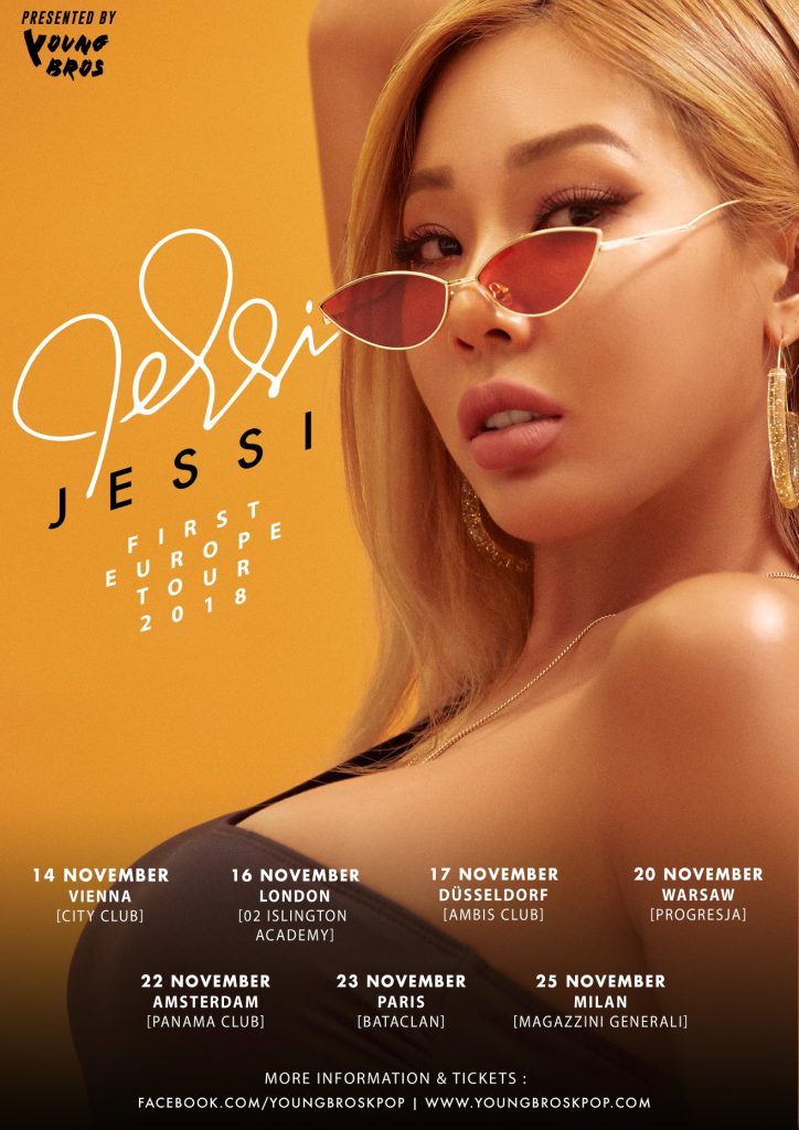 [GIVEAWAY] Win a PAIR of tickets to Jessi's Europe tour to a city of