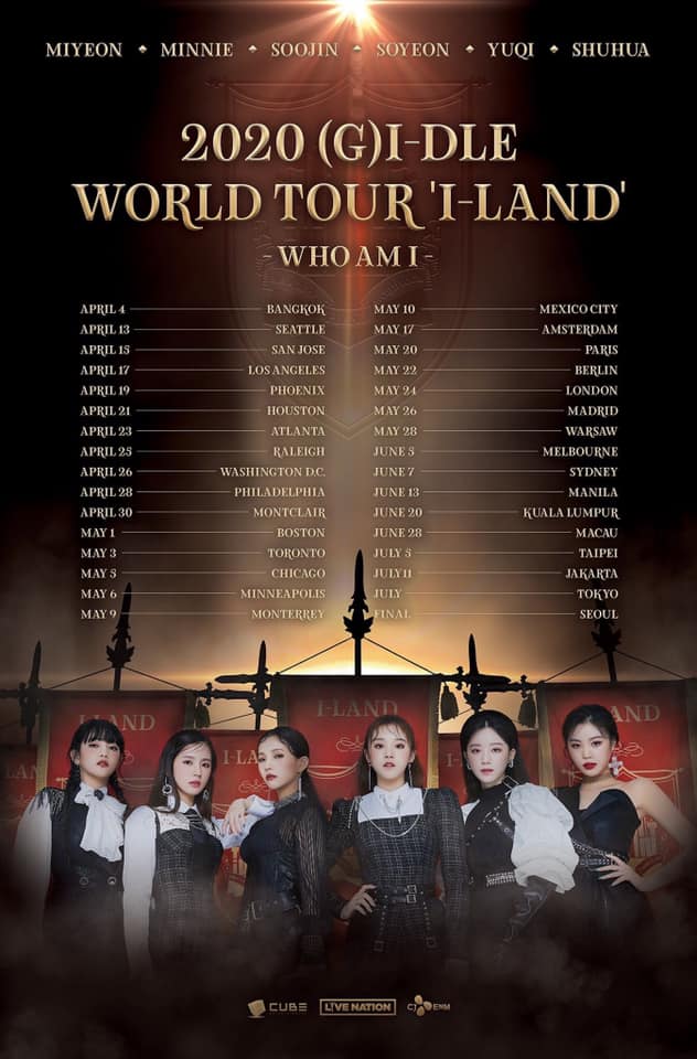 News G I Dle Are Coming To Europe On Their World Tour Unitedkpop