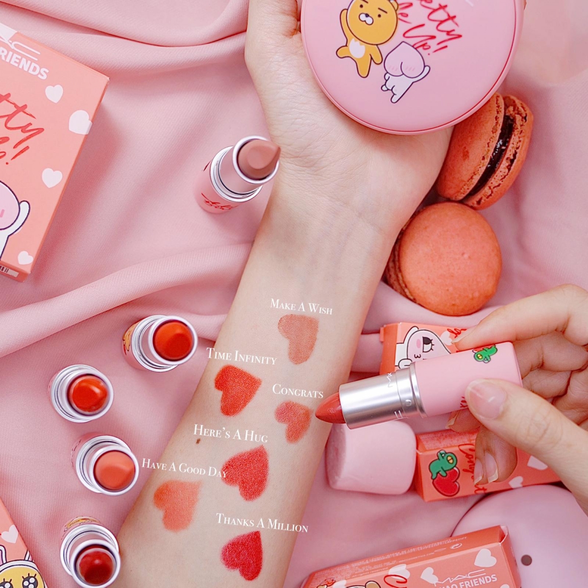 mac kakao friends 2021 swatches