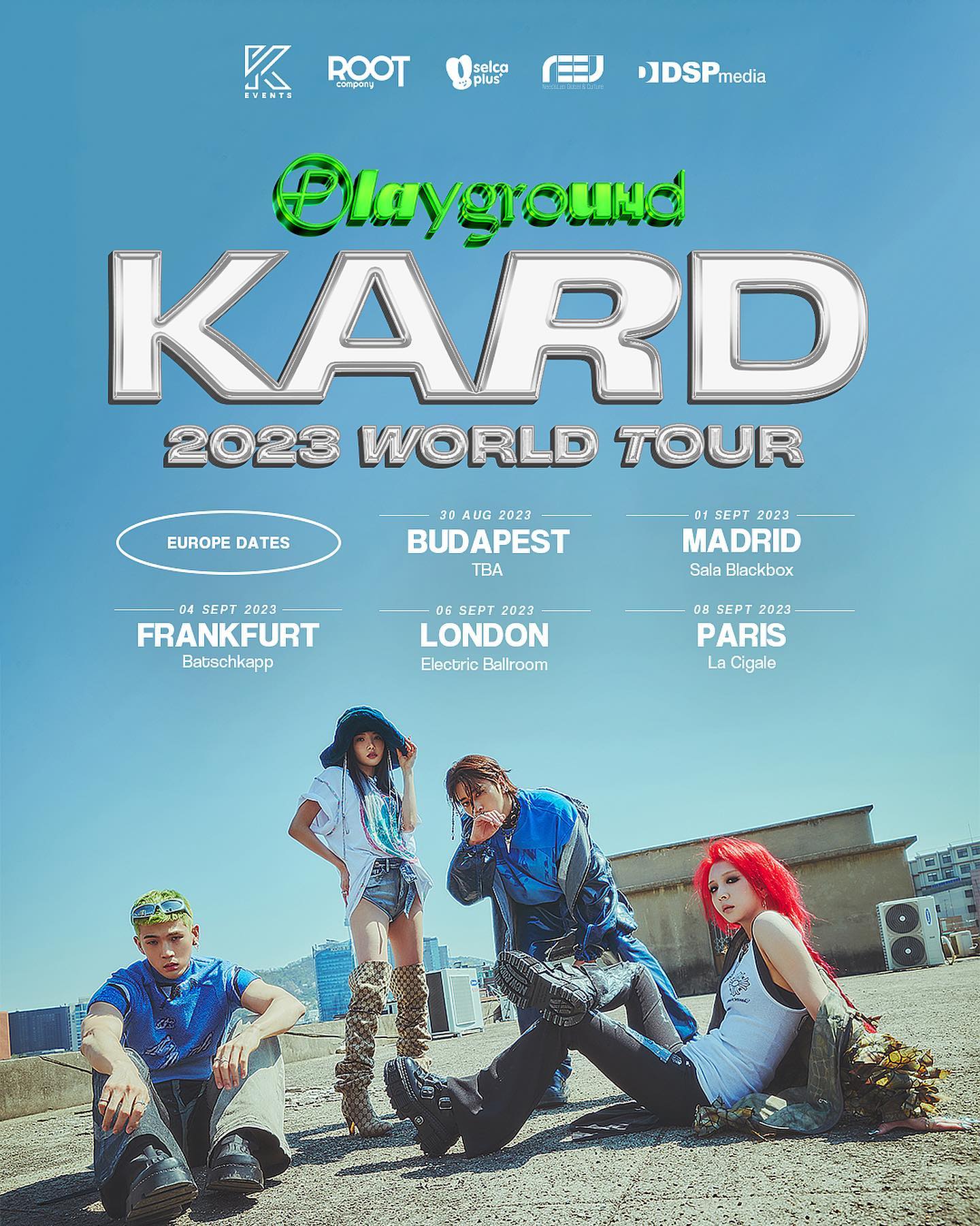 KARD to perform in Europe for Playground World Tour 2025 — UnitedKpop